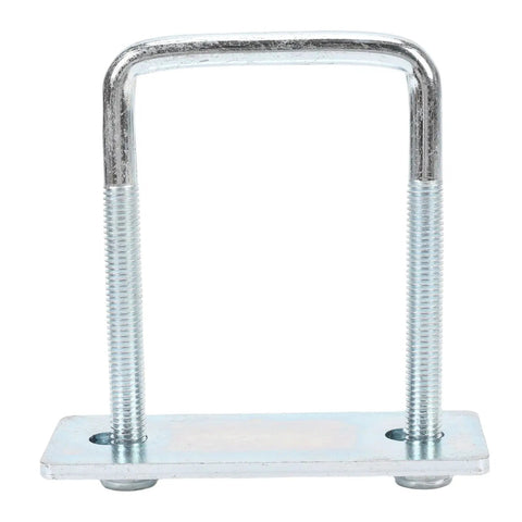 Heavy Duty Galvanized Leaf Spring Clamps For Trucks And Boats Fit 3 Inch Wide Springs Secure Rails Up To Square U Bracket Kit Easy Install, front view