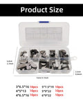 Pro Grade Engine Key And Half Moon Wedge Set In Storage Box with Carbon Steel Spring Wedges; durable for workshop use.