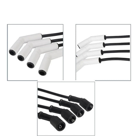 Premium 9070C Extreme Wire Kit With Silicone Sleeves For Gm Ls Lt Gen Engines Like Ls2, Ls3, Ls4, And Ls7 To Rejuvenate Your Spark Plug Wires And Get That Slick Look Under The Hood. 8-piece silicone spark plug wire sleeves, white and black