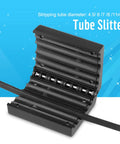 High Precision Fiber Optic Cable Stripper With Durable Alloy Blade For 4.5Mm To 11Mm Loose Tube Cutting Machine Slitter showing open design for easy cutting.