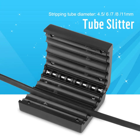 High Precision Fiber Optic Cable Stripper With Durable Alloy Blade For 4.5Mm To 11Mm Loose Tube Cutting Machine Slitter showing open design for easy cutting.