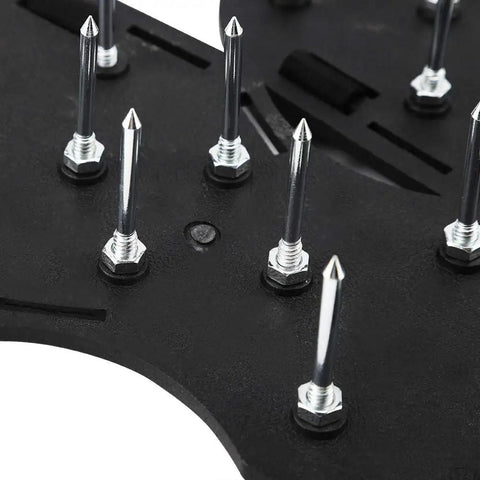 Close-up of Durable PP Plastic Nail Shoes for Lawn Aerator Shoes 1 Pair With Adjustable Buckles For Lawns Gardens And Patios
