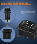 No Nonsense Reverse Polarity Switch 20A 12V 7 Pin Momentary On Off On Rocker Toggle Controller for easy installation.