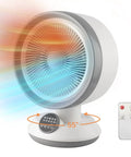 2 In 1 Heater And Fan Combo 1500W Portable Space Heater with Adjustable Thermostat Oscillating Cooling Fan with remote control