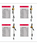 Heavy Duty 0.25 Ton Hand Chain Hoist Hook Mount With 3 Meter Portable Manual Lever Block For Lifting Heavy Loads No Sweat Required specifications chart