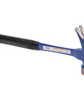 Workhorse 22 Oz Curved Claw Hammer With Rust Resistant Powder Coated Finish And Shock Block For Framing And Demolition, side view