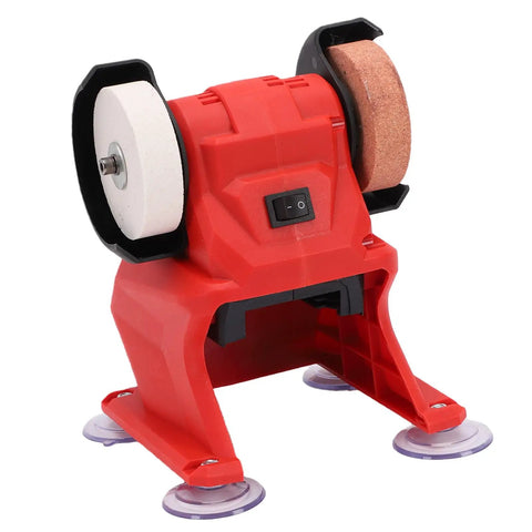 Vbestlife Mini Bench Grinder Polisher Sander With 70 Mm Wheels features a compact design and dual wheels for precision tasks.