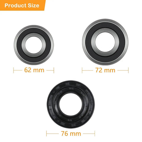 Front Load Washer Tub Bearings And Seal Kit Replacement For DIY Friendly Noisy Washers Includes Large Bearing 4280FR4048L