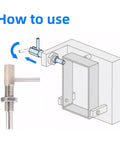 How to use Two Pack M10 Stainless Steel Spring Loaded Retractable Indexing Plunger Pin With L Handle and Hex Nut.