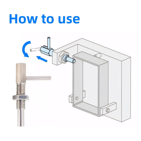 How to use Two Pack M10 Stainless Steel Spring Loaded Retractable Indexing Plunger Pin With L Handle and Hex Nut.