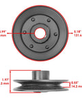 Universal Drive Pulley For John Deere LX172 LX173 LX277 Lawn Tractor Replacement Part Fits AM131686, 131.6 mm steel design.
