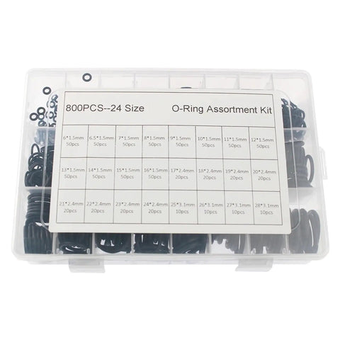 All In One O Ring Seal Kit 1480 Piece Nitrile Rubber High Pressure O Rings Set Sealing Assortment Two Pack 740 Pcs Each