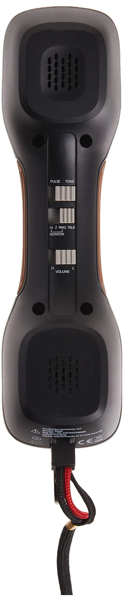 Back view of Contractor Telephone Test Kit With Hi-Z Monitoring That Wont Disrupt Net Adjustable Volume Polarity LED Tone And Pulse Modes.