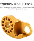 Upgrade Your Ride With This Sleek Single Speed Derailleur Chain Tensioner To Keep Your Chain Locked Tight And Slash The Odds Of A Pesky Drop While You Cruise. Made From Light Aluminum Alloys For Durability And An Easy Adjustable Fit, It Lets Any. gold aluminum single-speed chain tensioner with threaded holes and pulley mount
