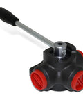 Heavy Duty Hydraulic Rotary Diverter Valve 3 Way Open Center for Industrial Hydraulics 16 GPM Flow Up To 4350 PSI Max