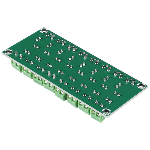 Bottom view of 8 Channel Optocoupler Isolation Board For Isolation Control And Voltage Conversion 3.6 To 30V Drive Module