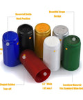 Premium PVC Heat Shrink Wine Bottle Capsules 120 Count Black Red Gold Cork Seal Wrap For Cellars And Home Wineries. Various colors and sizes shown.