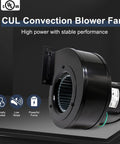 Convection Blower Replacement For Pellet Stoves That Fits Like A Boss 115V 1.5A 3000 RPM 24 Inch Wire With One Quarter Inch Female Terminal