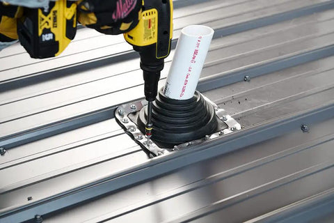 Using Cleanable Reversible 4 Inch Magnetic Hex Chuck Driver With Dual Sided Magnetic Hex Bit And Easy Clean Magnet on metal roof