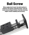 Beefy 42mm Wide CNC Slide Table With SFU1204 1605 1610 Linear Guides, Monorail XYZ Axis Ball Screw Slider For Precise CNC Motion And DIY Machining Projects For High Precision Metalworking, Woodworking, And Prototyping Applications.