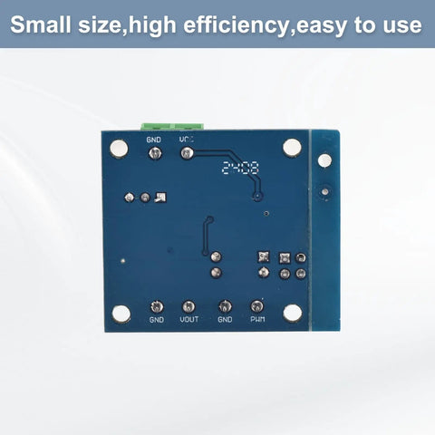 Back view of PWM To 0 To 10V Voltage Converter Module For PLC And Industrial Control Converts PWM Signal, showing circuit board.