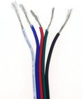 40 Ft 18 Gauge RGBW LED Strip Extension Cable With 5 Pin Connector For RGBW RGBWW Tape Lighting Flexible Copper Wire ends exposed