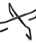 8 Inch Cast Iron Folding Dutch Oven Lid Stand For Campfire Cooking 4 In 1 Folding Pot Stand in black heavy-duty steel
