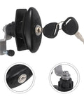 Rugged Heavy Duty Tubular Cam Lock For RV Cabinets And Toolboxes, zinc alloy lock with 2 keys, black finish, standard size
