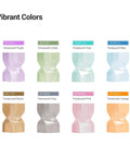 Top Shelf PETG Translucent Filament For 3D Printers 1.75 Mm Diameter 1Kg Spool vibrant color samples including translucent purple and green.