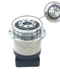 Heavy Duty Flange Helical Planetary Gear Reducer With Ultra Low Backlash And Versatile Gear Ratios, metal design with mounting base.