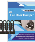 Universal Car Door Lock Dampers That Straight Up Kill The Rattle For Smooth Closings Boost Noise Damping Ease Hinge Strain Heavy Duty Auto Silent Install Kit in a pack with rubber mounts.