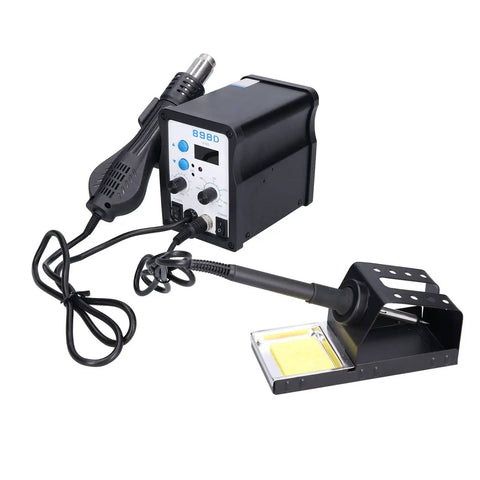Air Soldering Station With Digital Display And Adjustable Air And Temperature, Pro Grade Desoldering Tool, Fast Heat Up, 898D Style