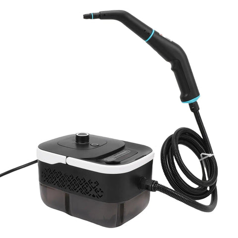 High Temperature Steam Cleaner With 6 Levels And 1250ml Tank, 6.56Ft Hose, US Plug 110V, Portable Kitchen Steam Cleaner shown with hose.