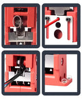Close-up of Professional Manual Wire Stripping Machine With Hand Crank, showing precision infeed and rollers for efficient copper recovery.