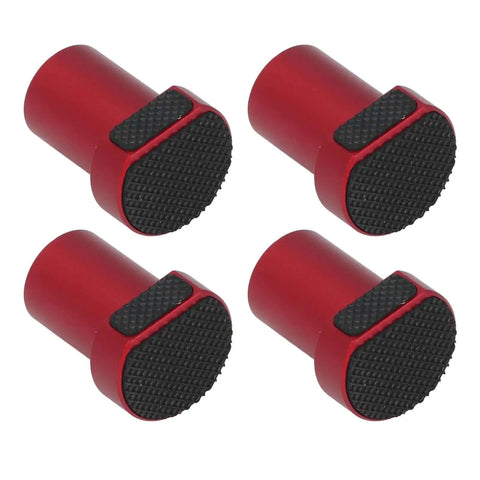 4 Pack 20Mm Bench Dogs With Non Slip Pad Aluminum Alloy Table Stop for woodworking benches, showing textured non-slip surface.