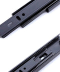 Durable 13 Inch Full Extension Drawer Slides Set Of 2 With Ball Bearing Side Mount For Cabinets And Kitchens, black finish