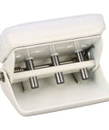 3 Hole Punch Handheld Metal Round Punch For Do It Yourself Binders Notebooks And Scrapbooks 5 Sheet Capacity open view