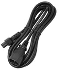 Dang Solid 9.8 Foot C14 To C5 Power Extension Cord with snug molded fit for secure desktop power connections.