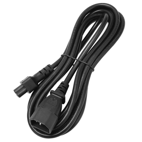 Dang Solid 9.8 Foot C14 To C5 Power Extension Cord with snug molded fit for secure desktop power connections.