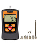 Force Gauge Tension Tester With 100N And 500N Capacity A Must Have Tool For Compression And Tension Four Units Newton Kilogram Pound Ounce Adjustable Acceleration For Precise Testing, handheld digital gauge with attachments