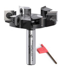 CNC Slab Flattening Router Bit Half Inch Shank 3 Inch Cutting Diameter Heavy Duty Surfacing Bit With Six Wing Carbide Inserts