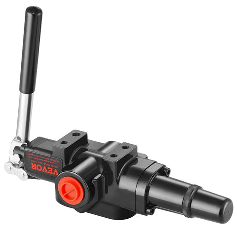 1 Spool Hydraulic Log Splitter Valve With 25 GPM Flow And 3626 PSI, Joystick Directional Control Loader Valve For Small Tractors