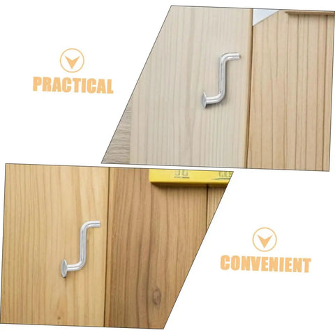 Heavy Duty 30 Pack Pallet Rack Safety Pins And Bolt Locking Clips on wood panels showing practical and convenient use.