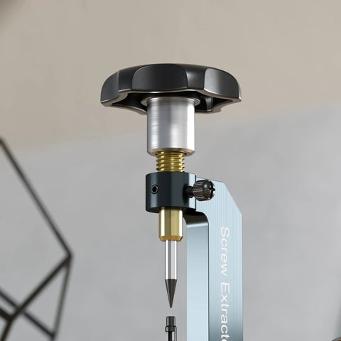 Close-up of Broken Screw Eyeglasses Extractor A Heavy Duty Glasses Repair Tool For Removing Stuck Or Stripped Screws Like A Pro