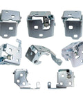 Solid As A Rock Heavy Duty Door Hinge Kit With Upper And Lower Front Rear Pairs, eight durable metal hinges for truck doors.