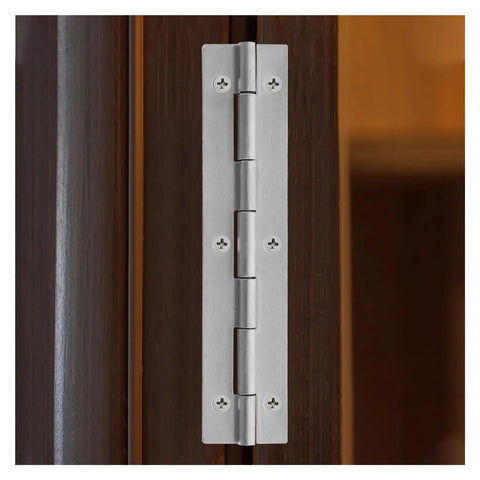 Rotating Concealed Hinges Set for Doors and Cabinets 2 Pieces Heavy Duty 6 Inch Silver Piano Cabinet Door Butt Hinges Durable