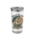 Patriotic Sailboat Stainless Steel Insulated Tumbler For Fourth Of July Freedom Fans Keeps Your Drinks Cold Or Hot For Real All Day