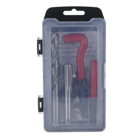 15 Piece Thread Repair Kit With Stainless Steel Inserts M12x1.5x16.3mm In A Handy Storage Case 3 Length Options, closed case