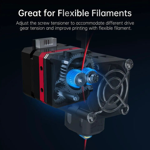 Lightweight Dual Gear Direct Drive Extruder Drops A Sweet Upgrade To Nail Crisp Prints Every Time Boost Your Rig For Hella Smooth Runs With Zero Jams While Handling 1.75Mm For Ender 3