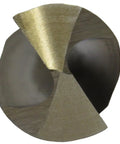 Five Eighths Inch Reduced Shank Cobalt Drill Bit With Half Inch Shank For Hard Metals Stainless Steel And Nickel Alloys Gold Oxide Finish